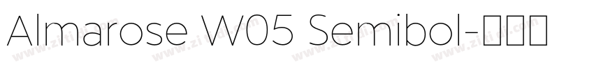 Almarose W05 Semibol字体转换